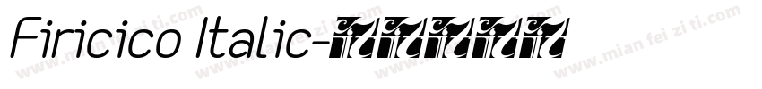 Firicico Italic字体转换